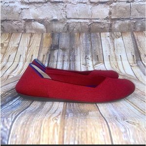 Rothy’s The Flat Round Toe Scooter Red Size 10.5